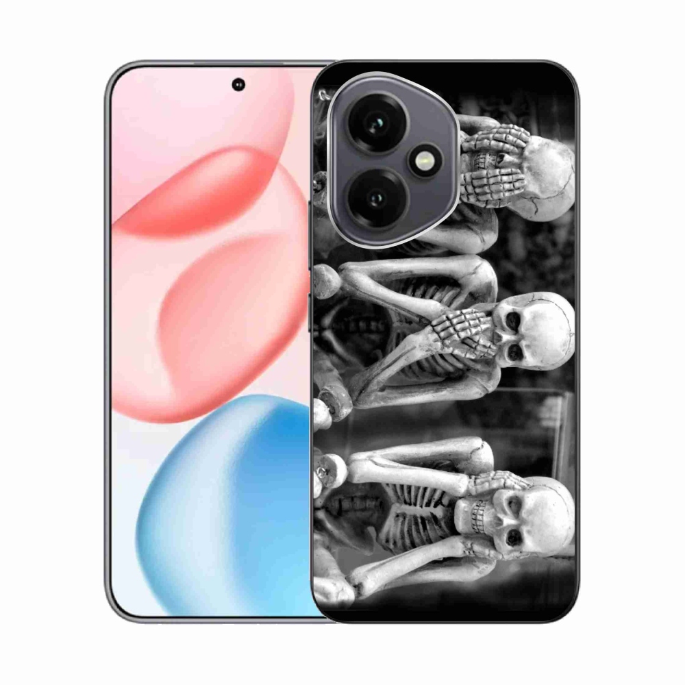 Gélový kryt mmCase na Honor 400 - kostlivci