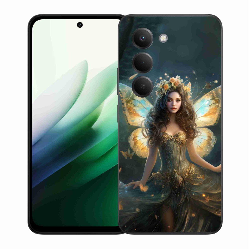 Gélový kryt mmCase na Xiaomi Redmi 15 5G (169mm) - motýlia žena