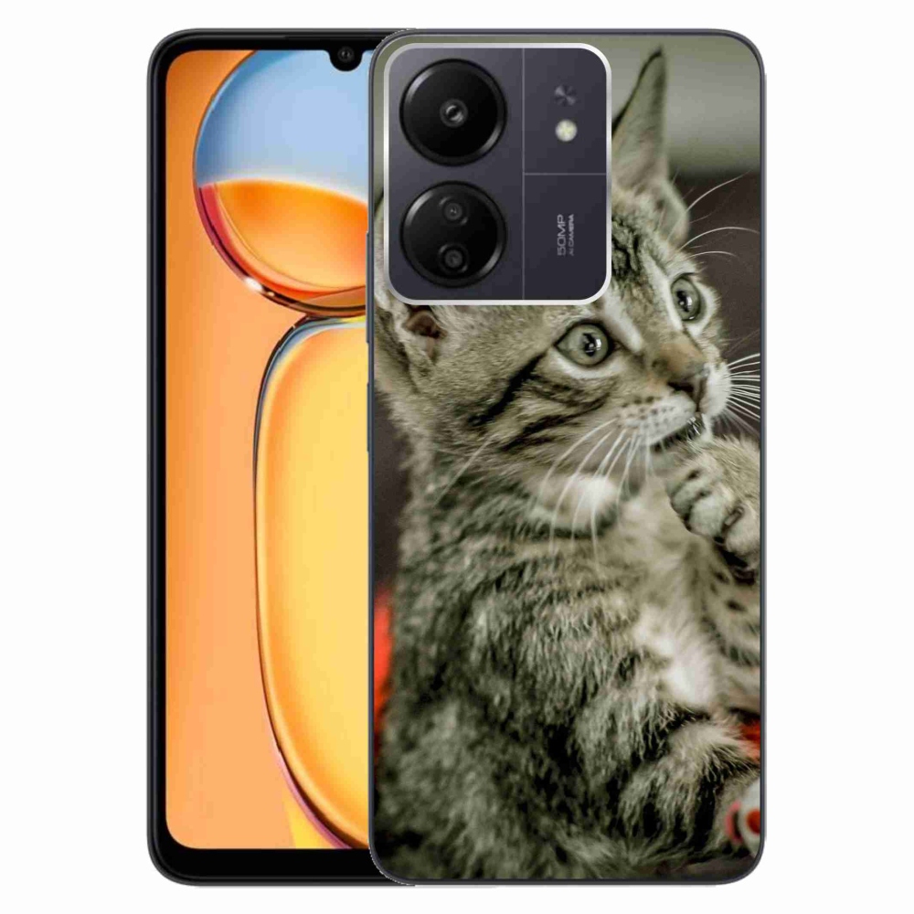 Gélový kryt mmCase na Xiaomi Poco C65/Redmi 13C - roztomilá mačka