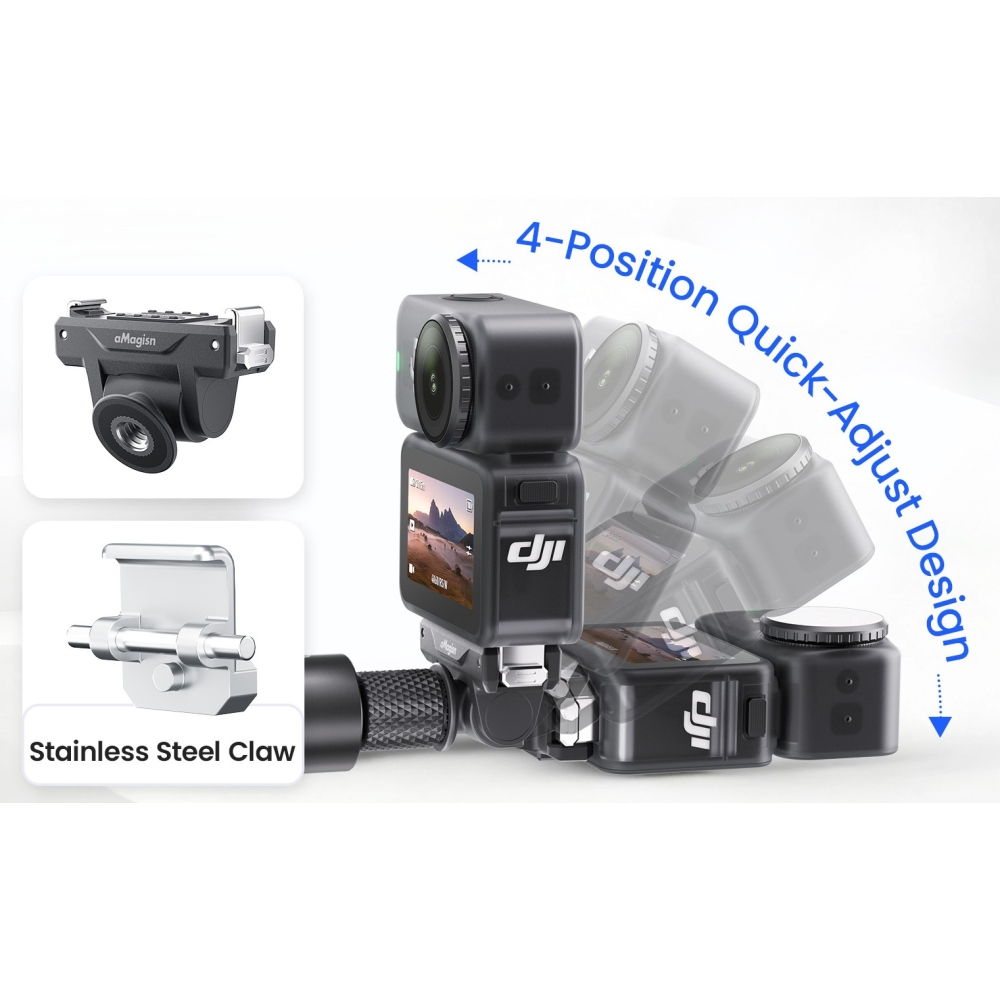 AMAGISN obojstranne nastaviteľný rýchloupínací adaptér pre DJI Osmo Action 6