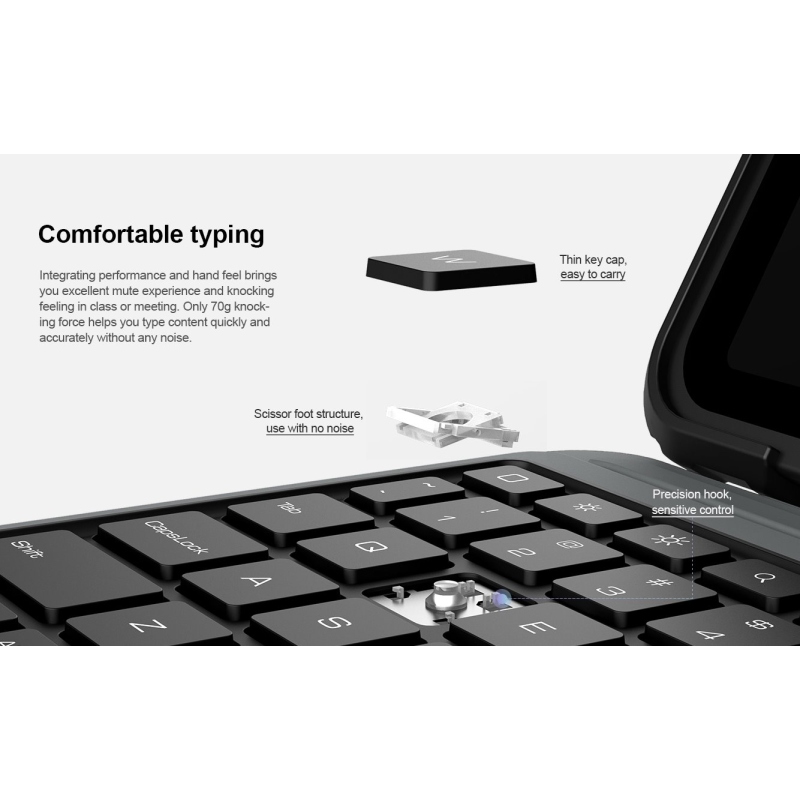 Puzdro Nillkin Bumper Combo s klávesnicou pre iPad Air 4/5/10,9 2020/11 2024/2025/2026/Pro 11 2020/2021/2022, čierne