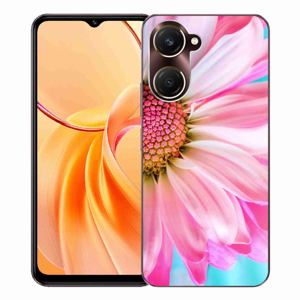 Gélový kryt mmCase na Vivo Y28s 5G - ružová kvetina