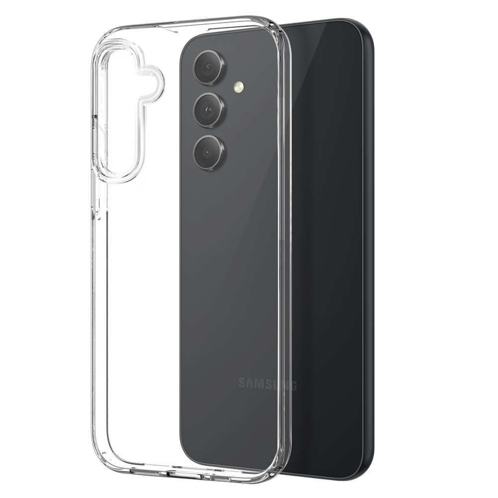 NORTHJO priehľadný gélový obal + tvrdené sklo na Samsung Galaxy S23 FE - priehľadný