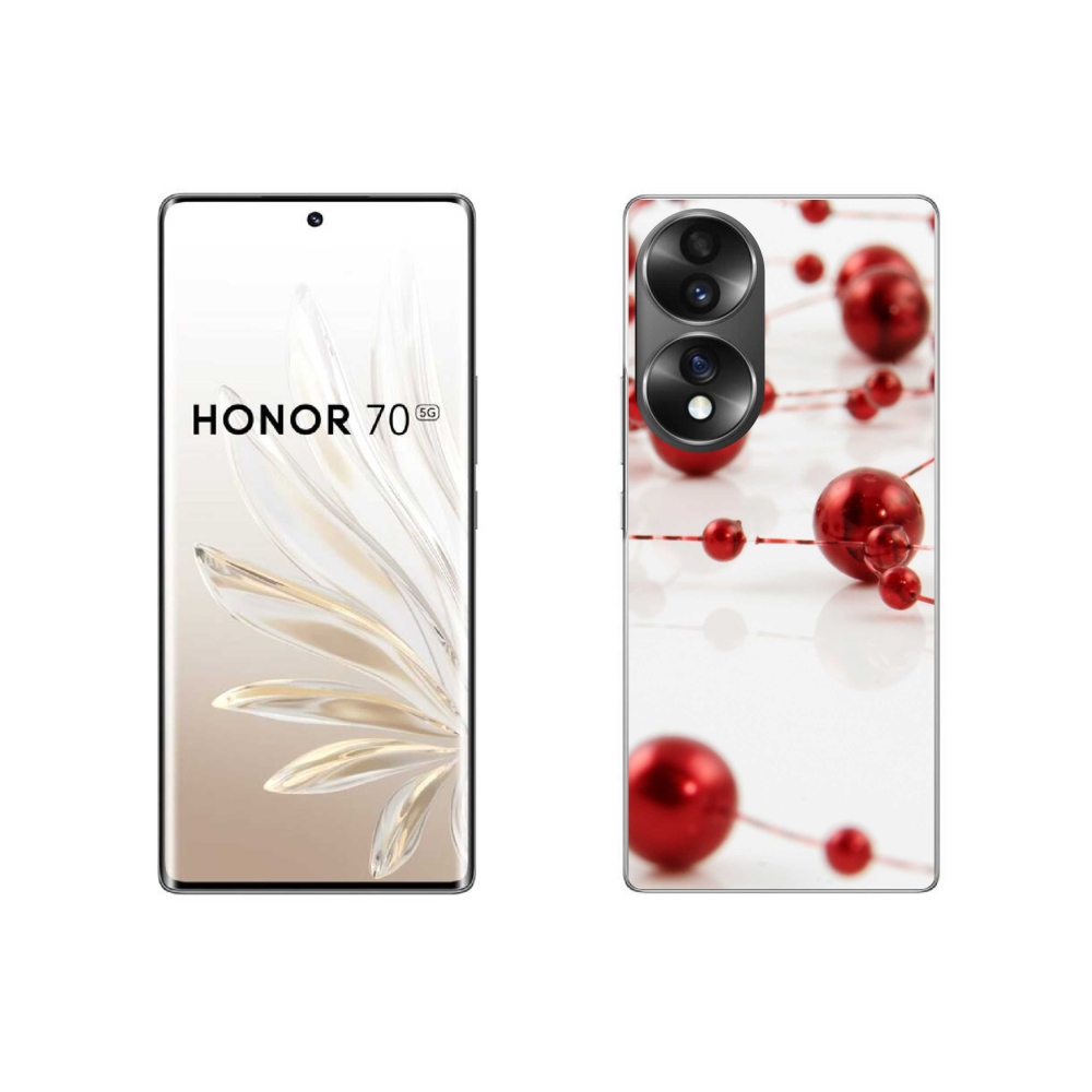 Gélový kryt mmCase na Honor 70 - vianočná reťaz