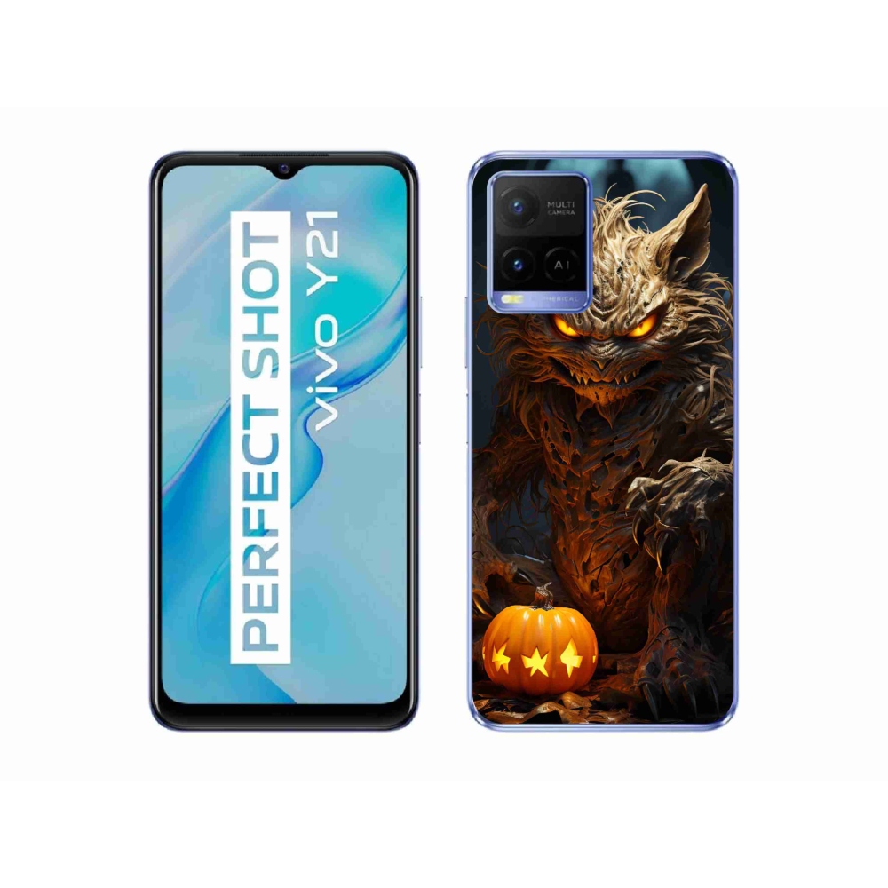 Gélový kryt mmCase na Vivo Y21/Y21s/Y33s - halloweenska príšera