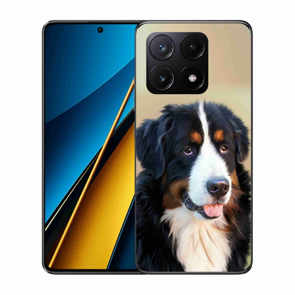 Gélový obal mmCase na Xiaomi Poco X6 Pro 5G - bernský salašnícky pes