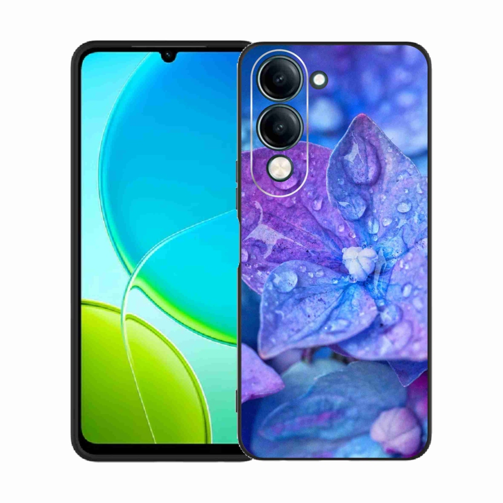Gélový kryt mmCase na Vivo Y29s 5G - fialový kvet
