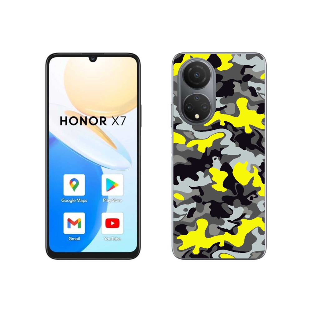 Gélový kryt mmCase na Honor X7 - maskáčový vzor 6