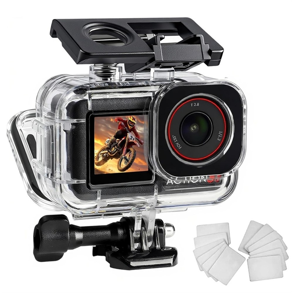 Vodotesné puzdro pre DJI Osmo Action 5 Pro, Action 4 a Action 3 s dvojitým držiakom