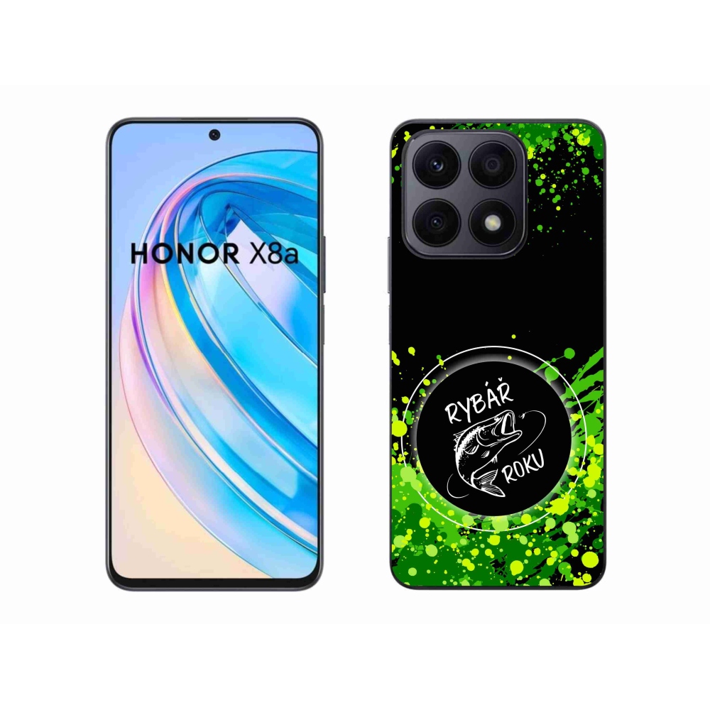 Gélový kryt mmCase na Honor X8a - rybár roku čierne pozadie