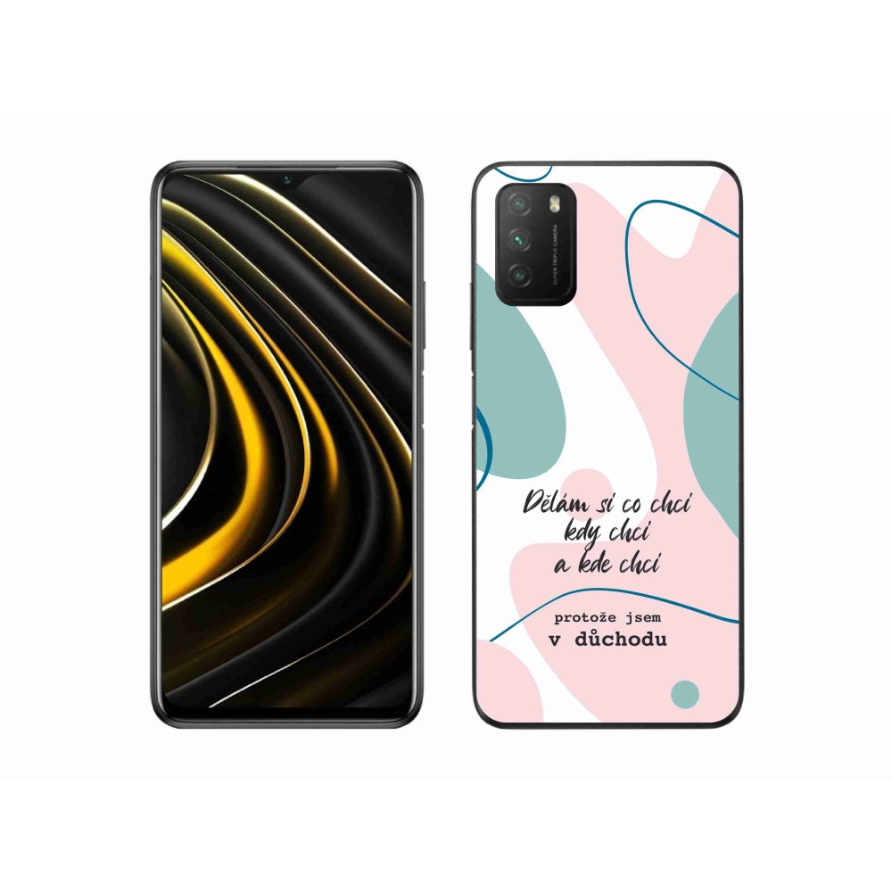 Gélový kryt mmCase na Xiaomi Poco M3 - vtipný text 10 biele pozadie