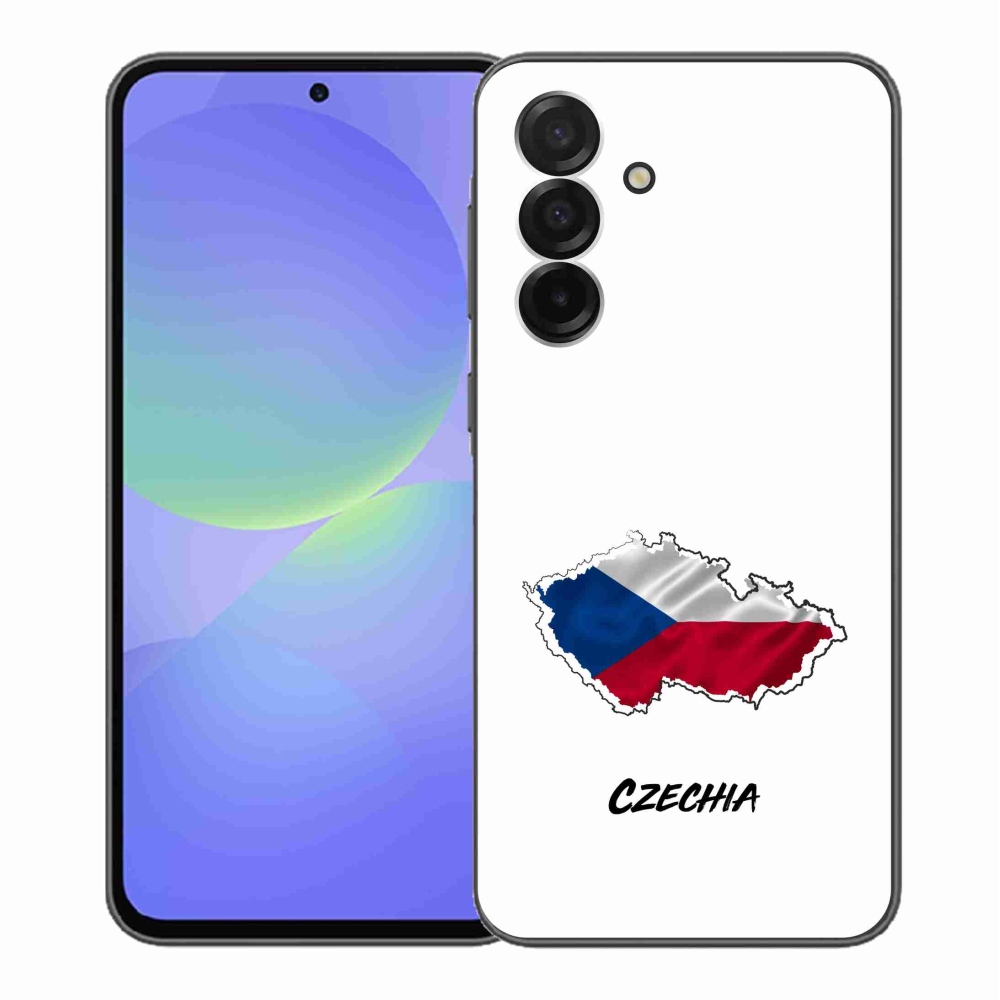 Gélový kryt mmCase na Samsung Galaxy A36 5G - Czechia biele pozadie