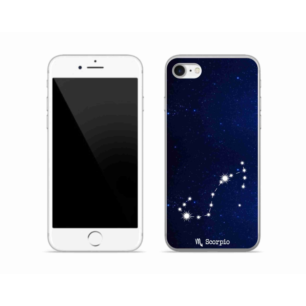 Gélový kryt mmCase na iPhone SE (2022) - súhvezdie Škorpióna