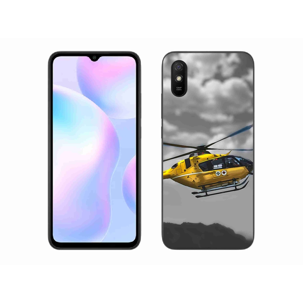 Gélový kryt mmCase na Xiaomi Redmi 9AT - žltá helikoptéra