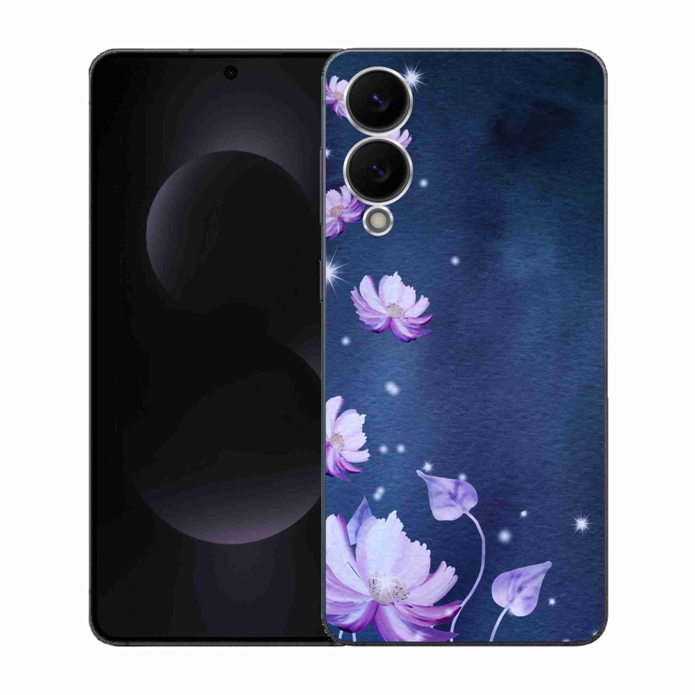 Gélový kryt mmCase na Samsung Galaxy S25 Edge - padajúce kvety