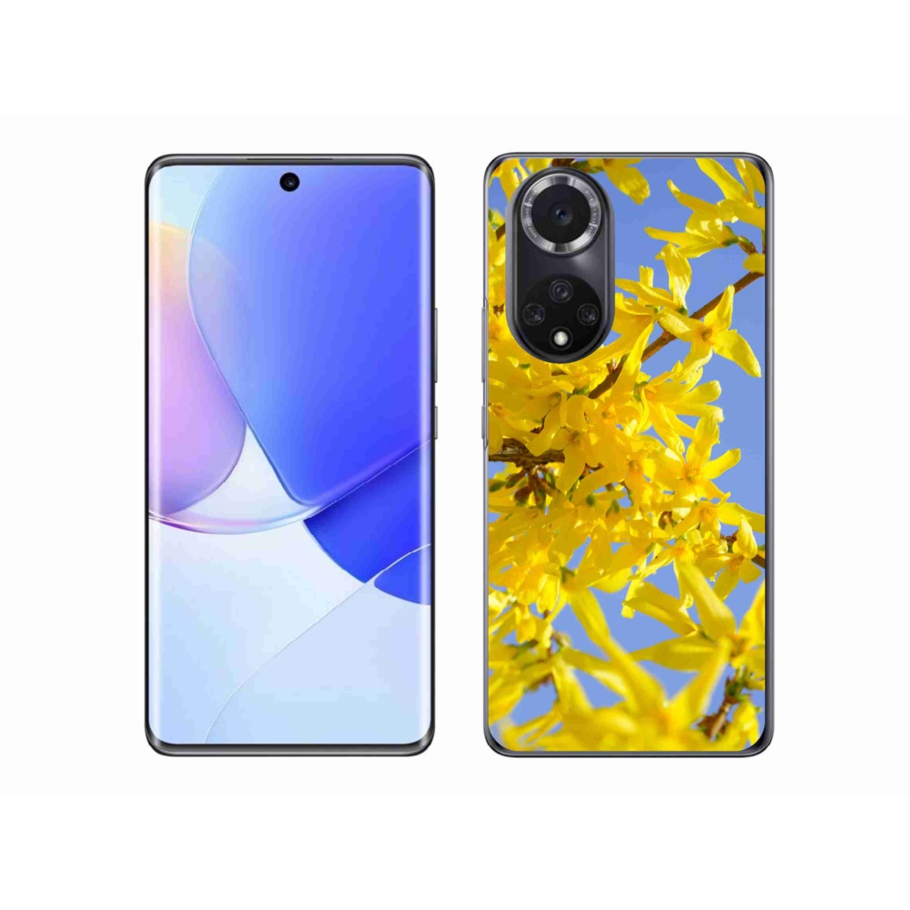 Gelový kryt mmCase na Huawei Nova 9 - žluté květy