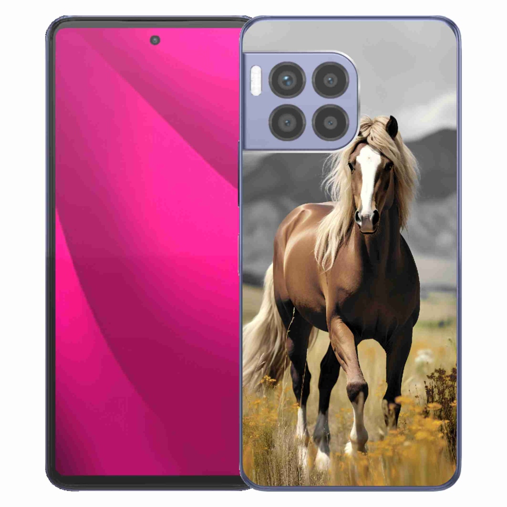 Gélový kryt mmCase na T-Mobile T Phone 2 Pro - hnedý kôň 1