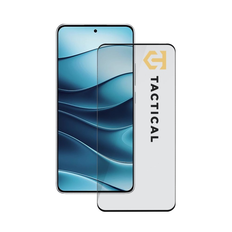 Taktický sklenený štít 5D sklo pre Xiaomi Redmi Note 15 Black