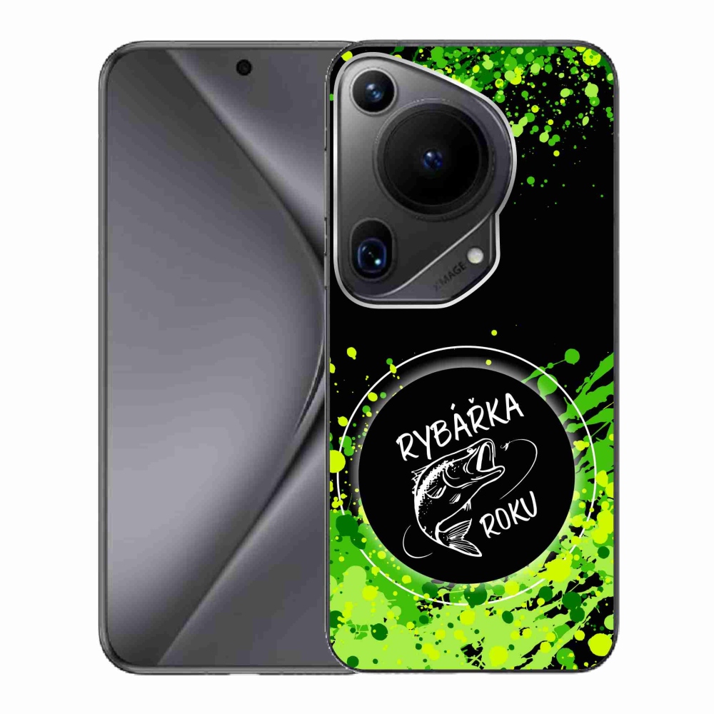Gélový kryt mmCase na Huawei Pura 70 Ultra - rybárka roku čierne pozadie