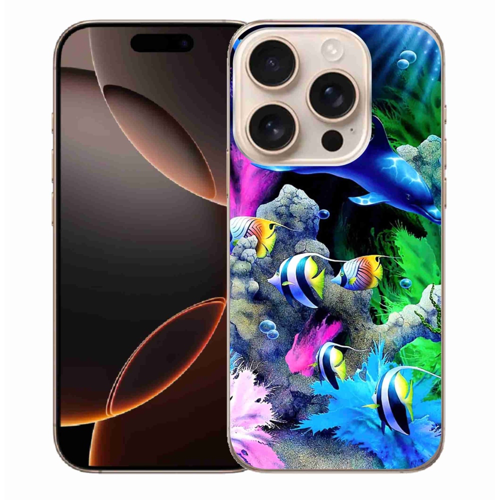 Gélový obal mmCase na iPhone 16 Pro Max - morský svet