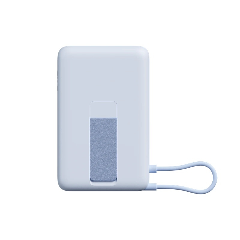 Magnetická powerbanka Xiaomi 33 W, 10 000 mAh s integrovaným káblom USB-C a stojanom, modrá