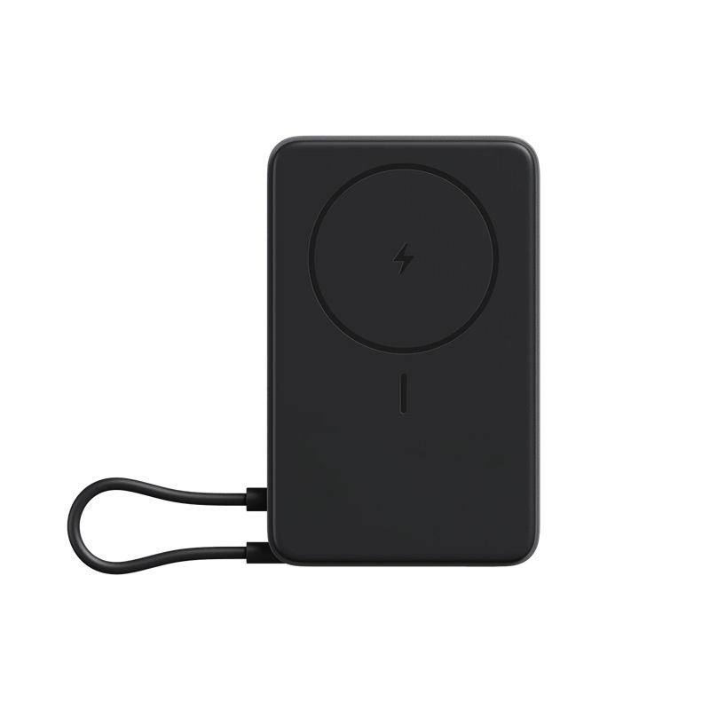 Magnetická powerbanka Xiaomi 33 W, 10 000 mAh s integrovaným káblom USB-C a stojanom, sivá
