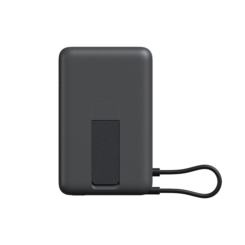 Magnetická powerbanka Xiaomi 33 W, 10 000 mAh s integrovaným káblom USB-C a stojanom, sivá