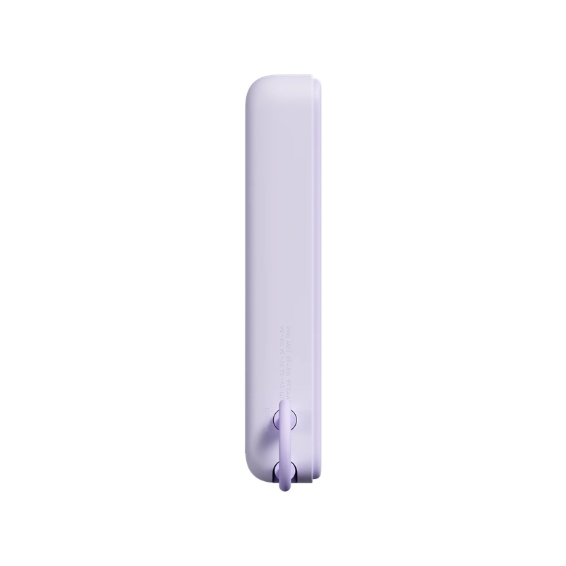 Magnetická powerbanka Xiaomi 33 W, 10 000 mAh s integrovaným káblom USB-C a stojanom, fialová