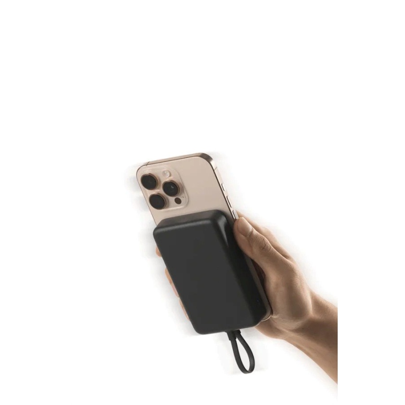 Magnetická powerbanka Xiaomi 33 W, 10 000 mAh s integrovaným káblom USB-C, sivá