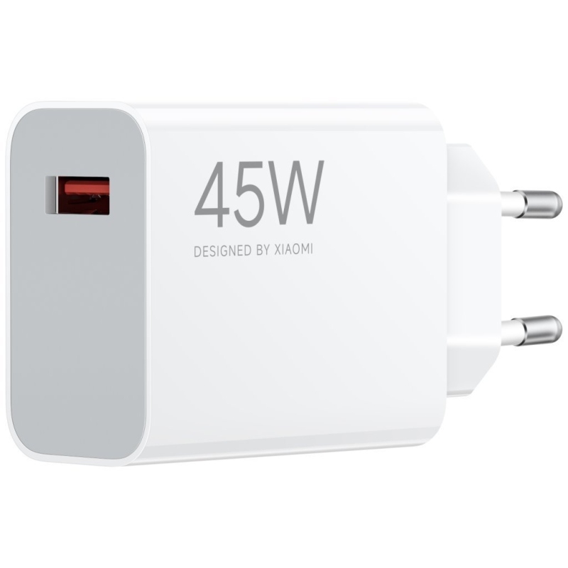 Xiaomi MDY-17-EF Cestovná nabíjačka USB-A 45W + dátový kábel USB-C 6A biely (hromadne)