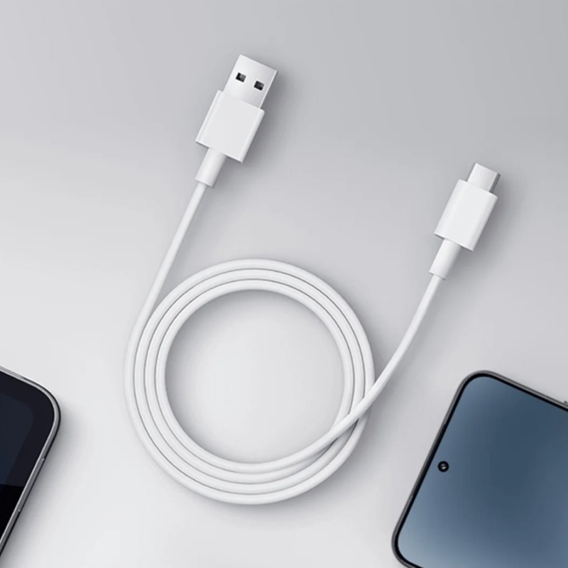 Xiaomi originálny dátový kábel USB-A/USB-C 3A 1m biely
