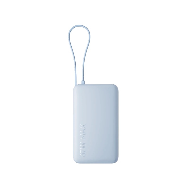 Powerbanka Xiaomi 67 W, 10 000 mAh s integrovaným káblom USB-C, farba Ice Blue