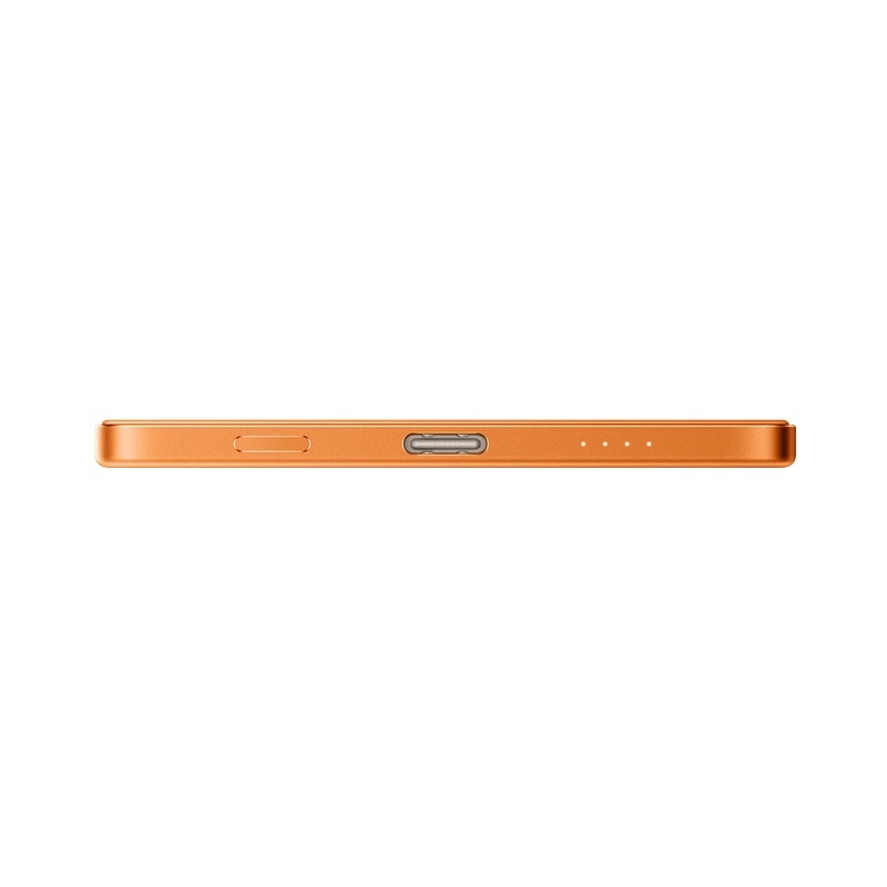 Xiaomi UltraThin magnetická powerbanka 5000 mAh, 15 W, oranžová