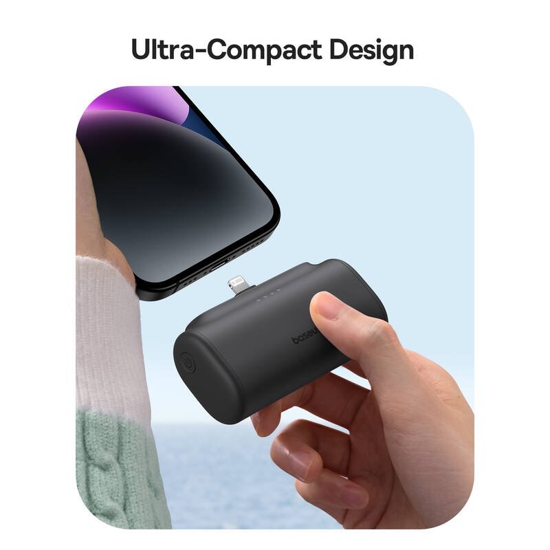 Baseus Compact (IP Edition) 20W rýchle nabíjanie USB-C Powerbank 5000mAh Cluster Black