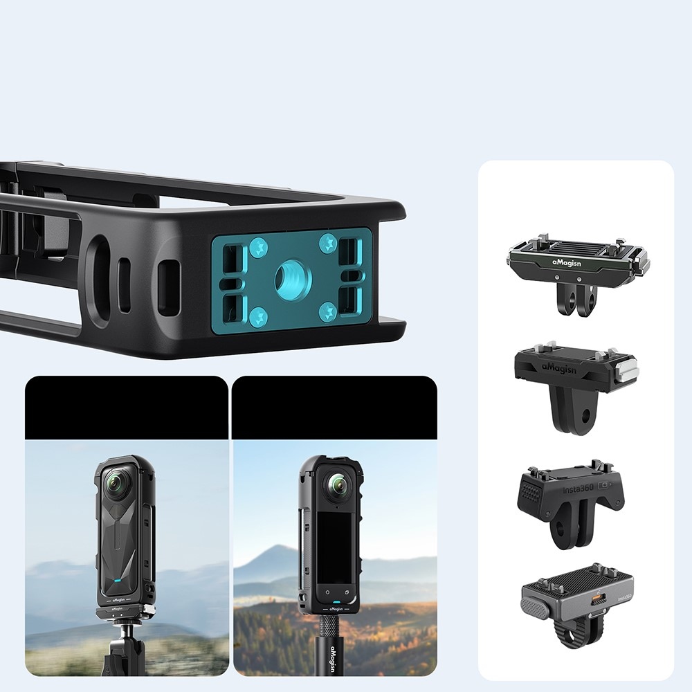 AMAGISN rýchloupínací ochranný rám pre Insta360 X5