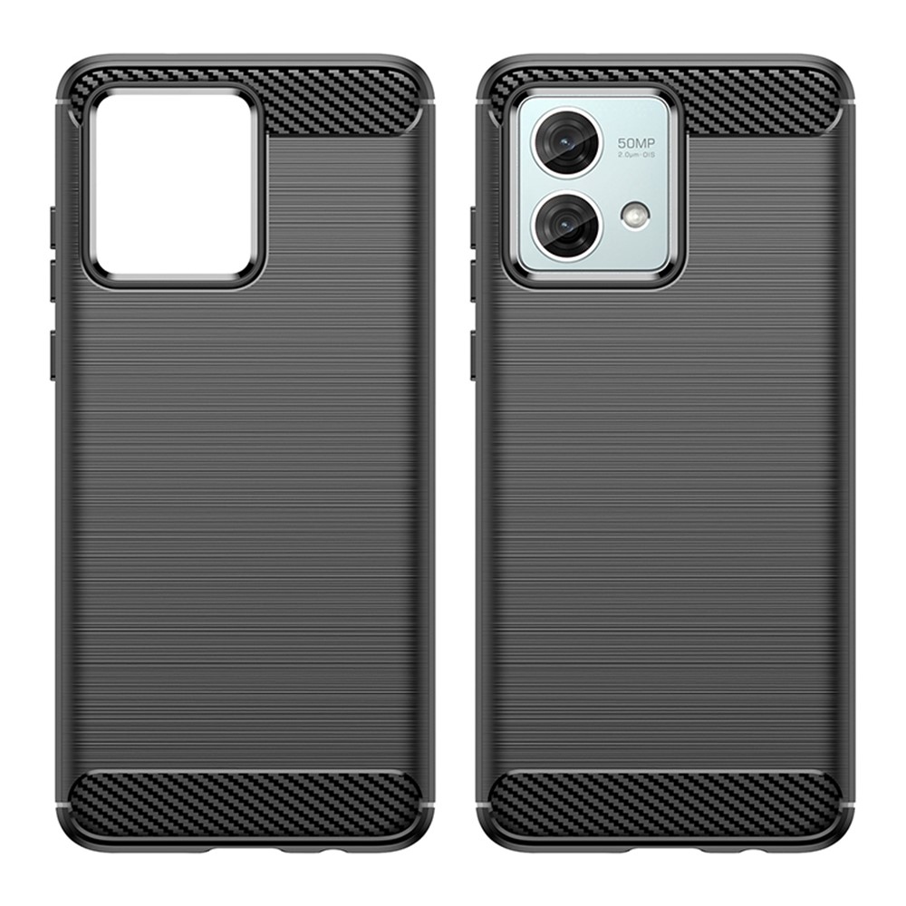 Carbon odolný gélový obal na Motorola Moto G84 5G - čierny