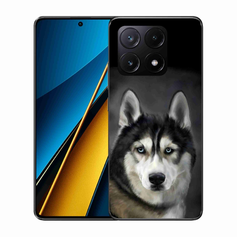 Gélový obal mmCase na Xiaomi Poco X6 Pro 5G - husky