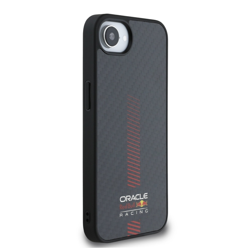Red Bull Carbon Powerbar MagSafe Zadný Kryt pre iPhone 16e Black