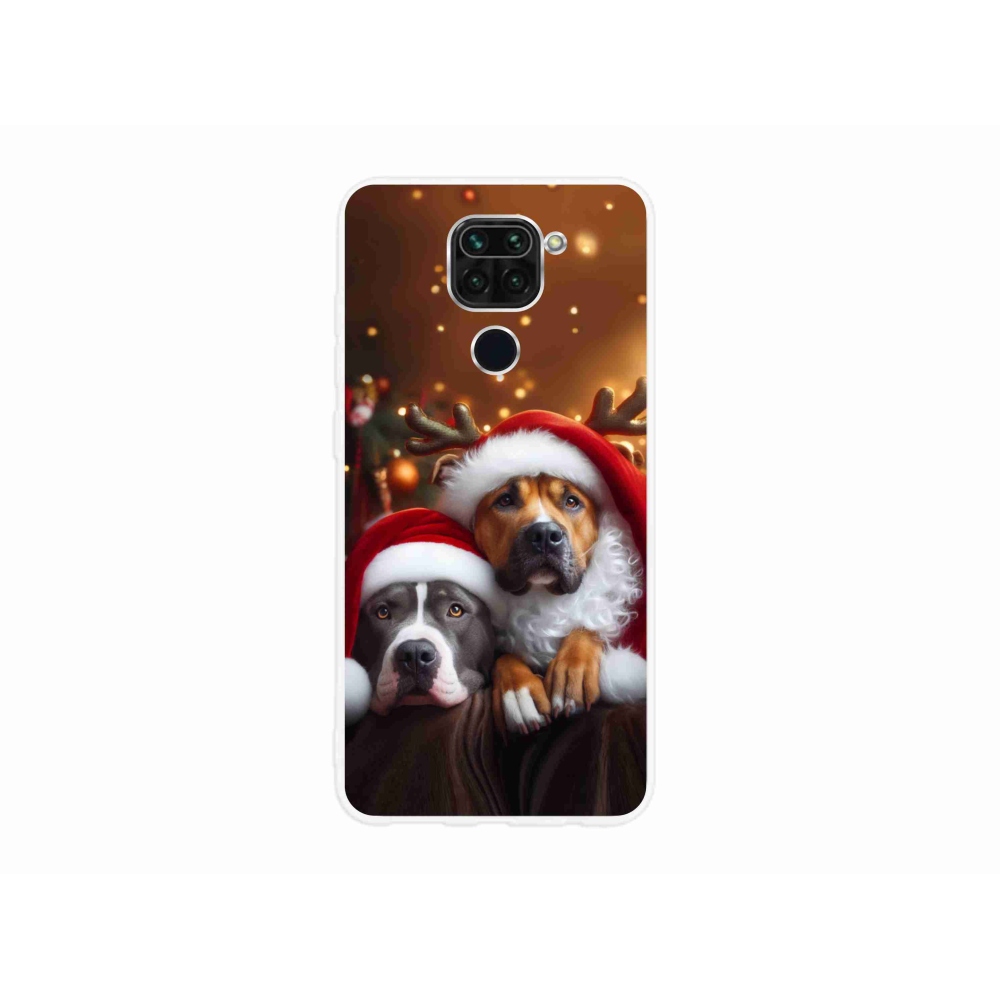 Gélový kryt mmCase na Xiaomi Redmi Note 9 - vianočné psy