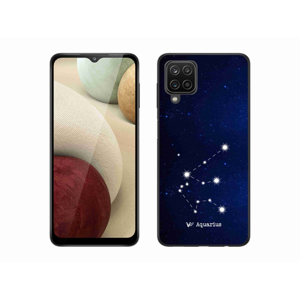 Gélový kryt mmCase na Samsung Galaxy A12 - súhvezdie Vodnára