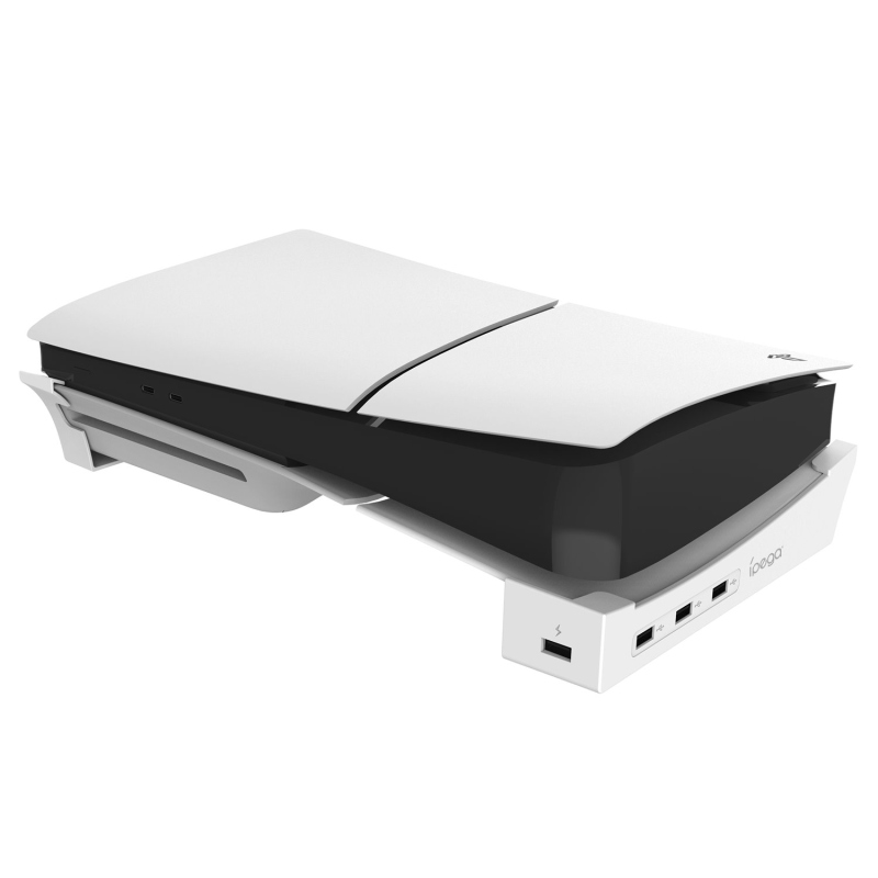 iPega P5S008 Horizontálne Stojan s USB HUB pre PS5 Slim White