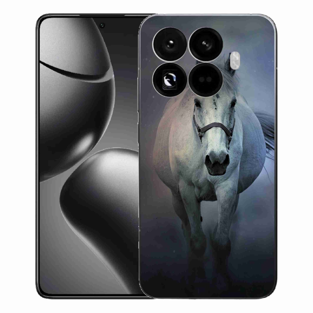 Gélový kryt mmCase na Xiaomi 15T Pro - bežiaci biely kôň