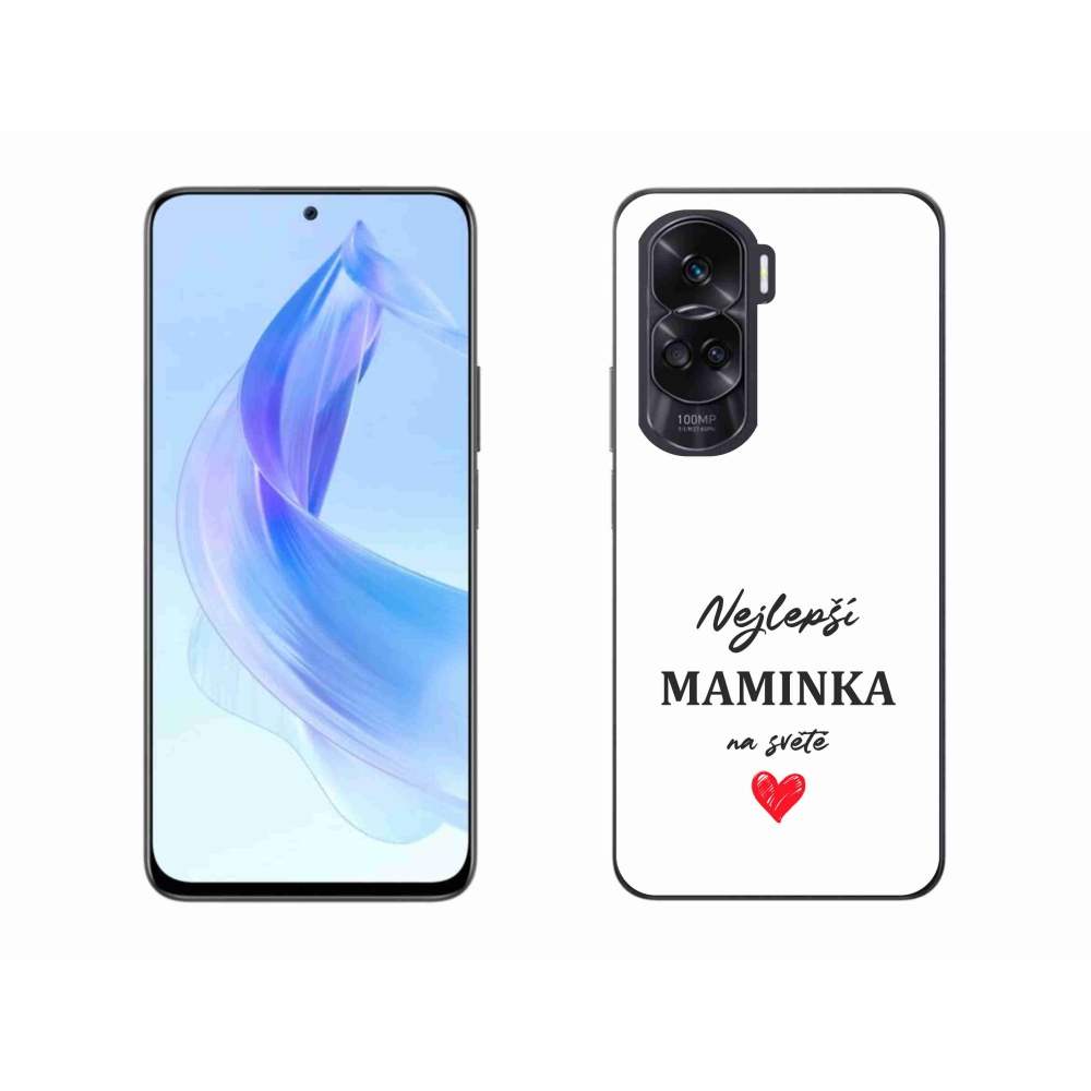 Gélový kryt mmCase na Honor 90 Lite - najlepšia mamička 1 biele pozadie
