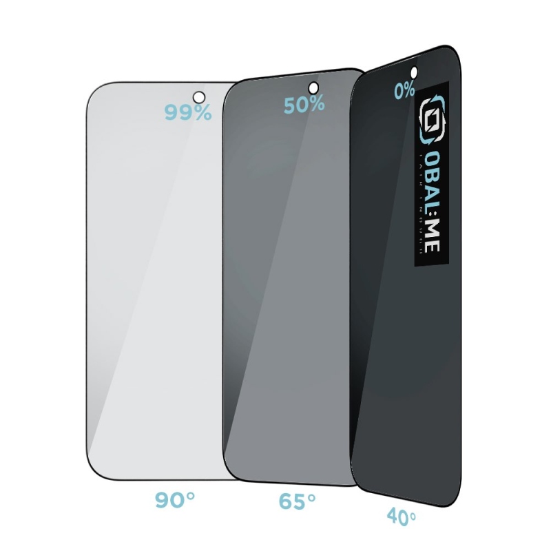 BALENIE:ME Privacy 5D Tempered Glass pre Apple iPhone 17/17 Pro Black