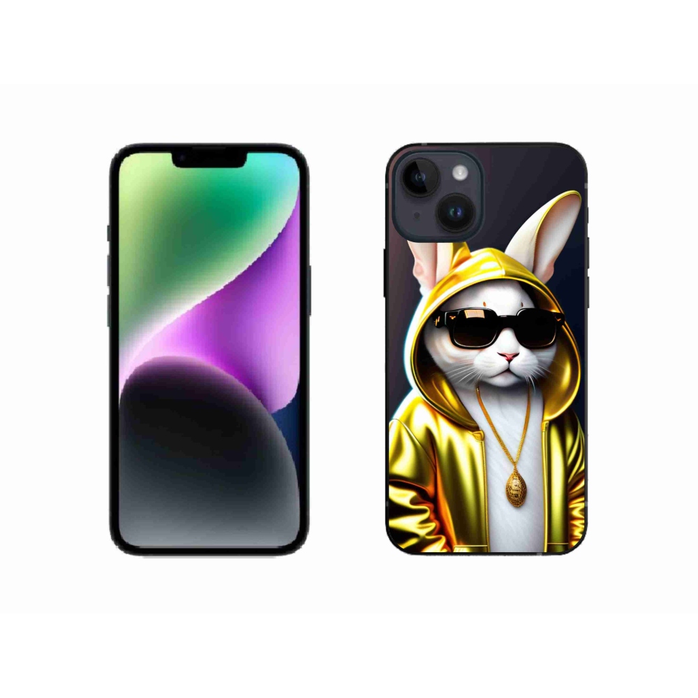 Gélový kryt mmCase na iPhone 14 - mačka boss