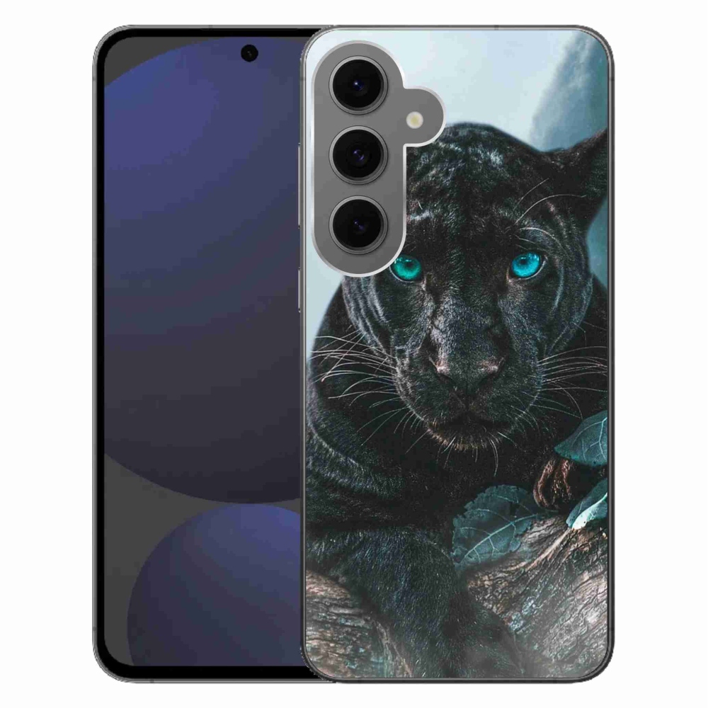 Gélový kryt mmCase na Samsung Galaxy S24 FE - čierny panter