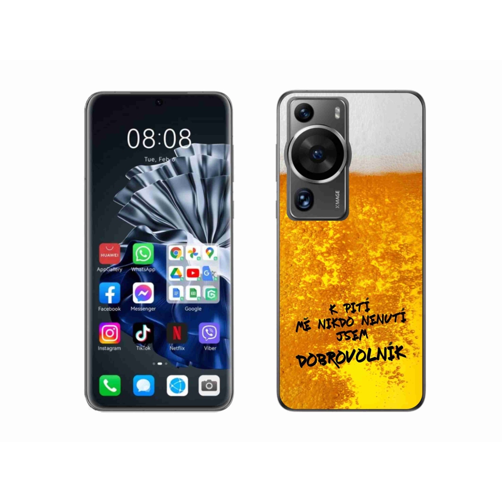 Gélový kryt mmCase na Huawei P60 Pro - pivný motív 4
