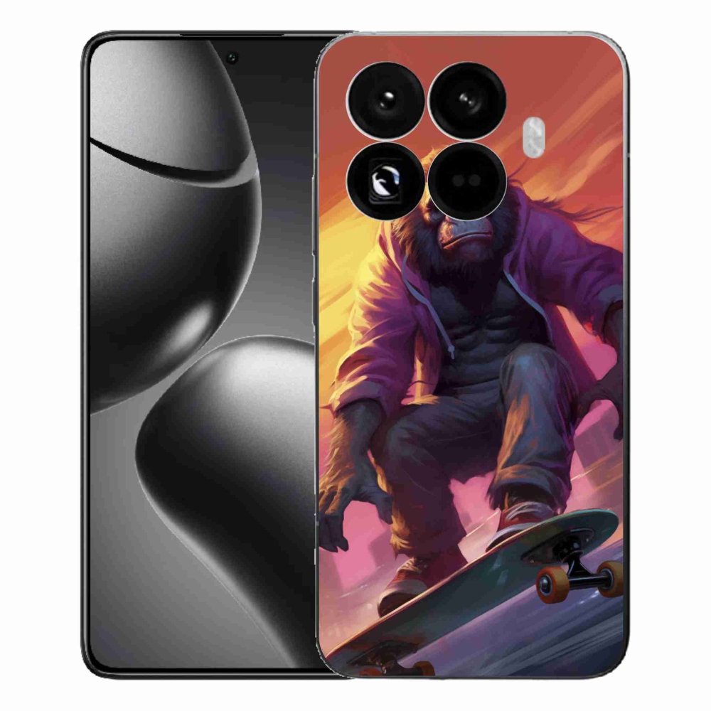 Gélový kryt mmCase na Xiaomi 15T Pro - gorila na skateboarde