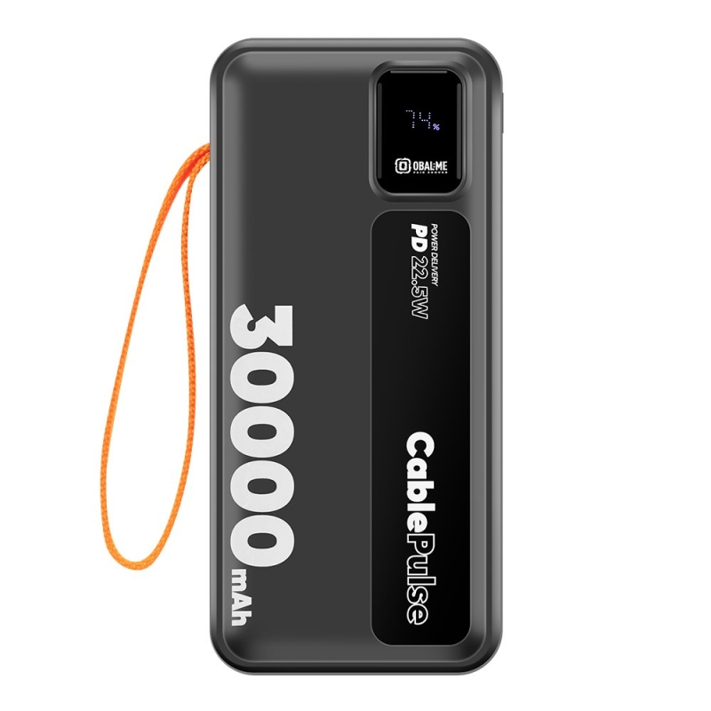 OBAL:ME CablePulse Powerbanka 30000mAh 22,5W čierna