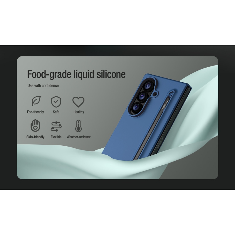 Nillkin Flex Pure Fold – puzdro s priehradkou na pero pre Samsung Galaxy Z Fold 8, farba Ultra Black
